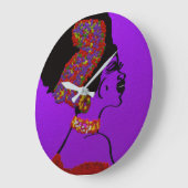 Lady of Wisdom and Vitality Große Wanduhr (Winkel)