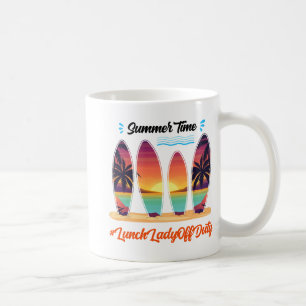 Lady Off Duty Sommerzeit Ende des Schuljahres Kaffeetasse