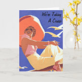 Lady on a Cruise Karte (Gelbe Blume)