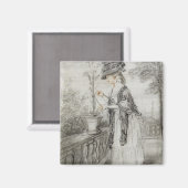 Lady on a Terrace Auf der Pflanze einer Nation (sc Magnet (Vorderseite/Rückseite)