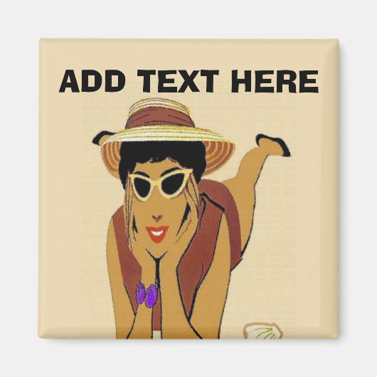 Lady on Beach Magnet (Vorne)