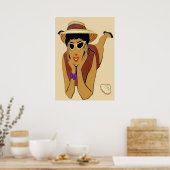 Lady on Beach Poster (Küche)