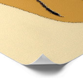 Lady on Beach Poster (Ecke)