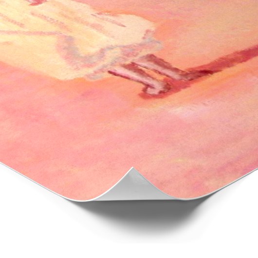 Lady on Beach Print Poster (Ecke)