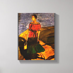 LADY ON DECKCANVAS DRUCKEN LEINWANDDRUCK