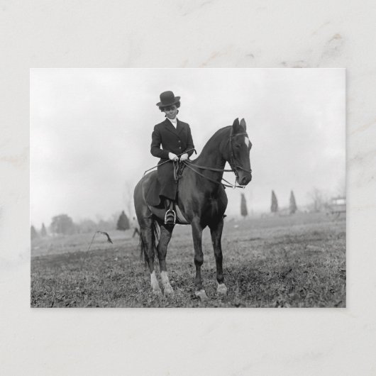 Lady on Horseback, 1912 Postkarte (Vorderseite)