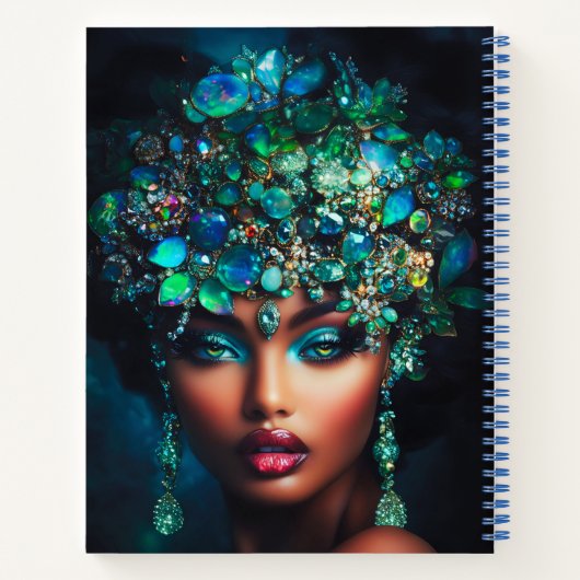 Lady Opal Spiral Notebook Notizblock (Rückseite)