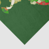 LADY ORANGE AND KLEEBLATTS St. Patricks Day Green Seidenpapier (Detail)