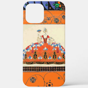 LADY ORANGE BLACK WIRBEL /FASHION COSTUME DESIGNER Case-Mate iPhone HÜLLE