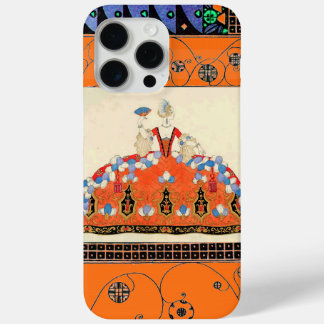 LADY ORANGE BLACK WIRBEL /FASHION COSTUME DESIGNER Case-Mate iPhone HÜLLE