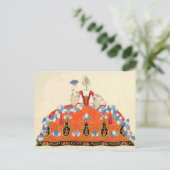 LADY ORANGE FASHION COSTUME DESIGNER MAKEUP ARTIST POSTKARTE (Stehend Vorderseite)