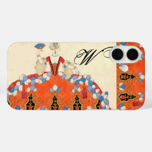 LADY ORANGE FASHION COSTUME DESIGNER MONOGRAM iPhone 16 PLUS HÜLLE