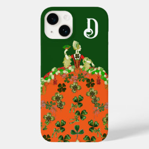LADY ORANGE, KLEEBLATTS St. Patricks Day Monogram Case-Mate iPhone 14 Hülle