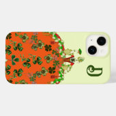 LADY ORANGE, KLEEBLATTS St. Patricks Day Monogram  Case-Mate iPhone Hülle (Rückseite (Horizontal))
