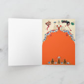 LADY ORANGE MARDI GRAS MASQUERADE BALL MASKS EINLADUNG (Innenseite)