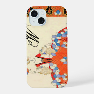 LADY ORANGE MODE KOSTÜMDESIGNER MONOGRAMM iPhone 15 HÜLLE