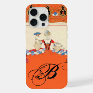 LADY ORANGE MODE KOSTÜMDESIGNER MONOGRAMM iPhone 15 PRO MAX HÜLLE