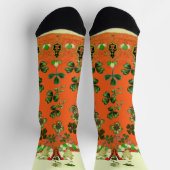 LADY ORANGE UND KLEE St. Patricks Day Party Socken (Oben)