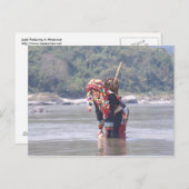 Lady Padaung Postkarte (Vorne/Hinten)