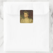 Lady Palmer Quadratischer Aufkleber (Tasche)