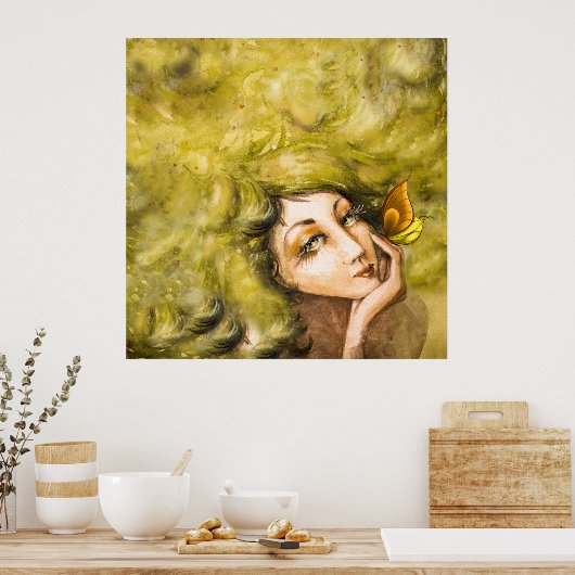 Lady Papilionem Poster (Küche)