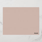 Lady - Party Hat Folien Feiertagspostkarte (Rückseite)