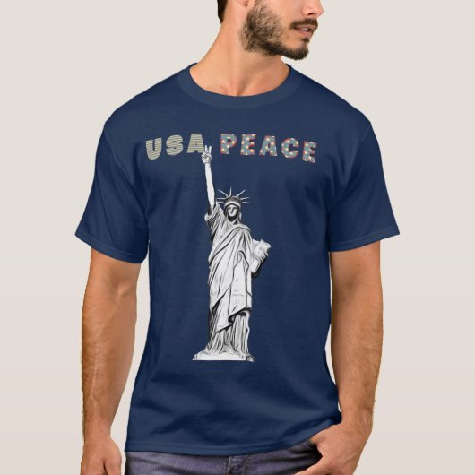 Lady Peace & Liberty T - Shirt (Vorderseite)