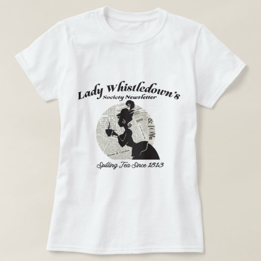 Lady pfeift Gesellschaftspapelltee seit 1 T-Shirt (Design vorne)