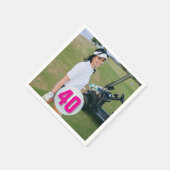 Lady Phantastisch Birthday Snapshot Serviette (Ecke)