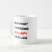 Lady, phantastisch kaffeetasse (Vorderseite Links)