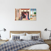Lady Philosophie bietet Boethius Flügel an Leinwanddruck (Insitu (Schlafzimmer))