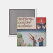 Lady Philosophie führt Boethius in Flug Magnet (Vorderseite/Rückseite)