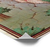 Lady Philosophie führt Boethius in Flug Poster (Ecke)