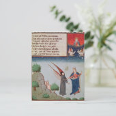 Lady Philosophie führt Boethius in Flug Postkarte (Stehend Vorderseite)