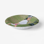 Lady Picture Birthday Party Pappteller (Gewinkelt)