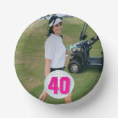 Lady Picture Birthday Party Pappteller (Vorderseite)