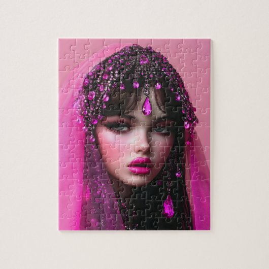Lady Pink Sapphire Jigsaw Puzzle (Vertikal)
