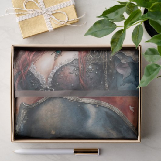 Lady Pirate Captain Decoupage Paper Seidenpapier (Geschenk)