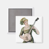 Lady Player Magnet (Vorderseite/Rückseite)