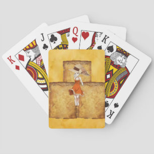 Lady Playing Card Deck Spielkarten