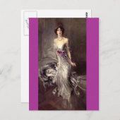Lady Portrait - Boldini Postkarte (Vorne/Hinten)