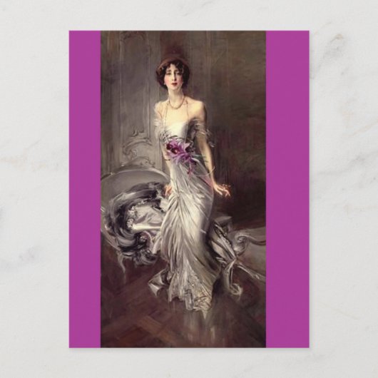 Lady Portrait - Boldini Postkarte (Vorderseite)