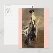 Lady Portrait - Boldini Postkarte (Vorne/Hinten)