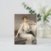 Lady Portrait - Boldini Postkarte (Stehend Vorderseite)