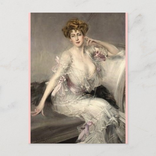 Lady Portrait - Boldini Postkarte (Vorderseite)