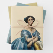 Lady-Portrait Geschenkpapier Set (Beispiel)