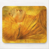 Lady-Portrait in Goldfarben Mousepad (Vorne)
