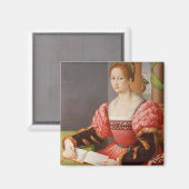 Lady-Portrait Magnet (Vorderseite/Rückseite)