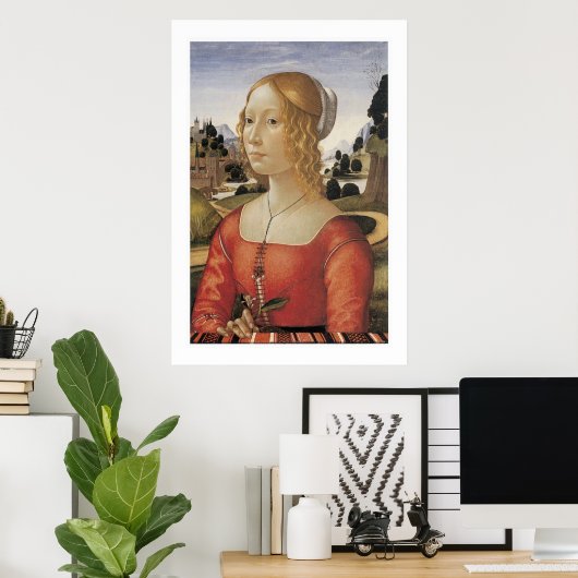 Lady-Portrait Poster (Heimbüro)