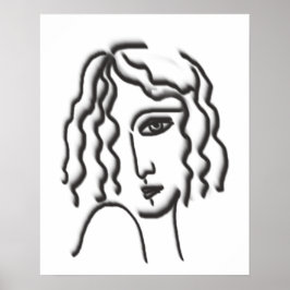 Lady-Portrait Poster